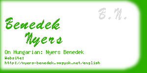 benedek nyers business card